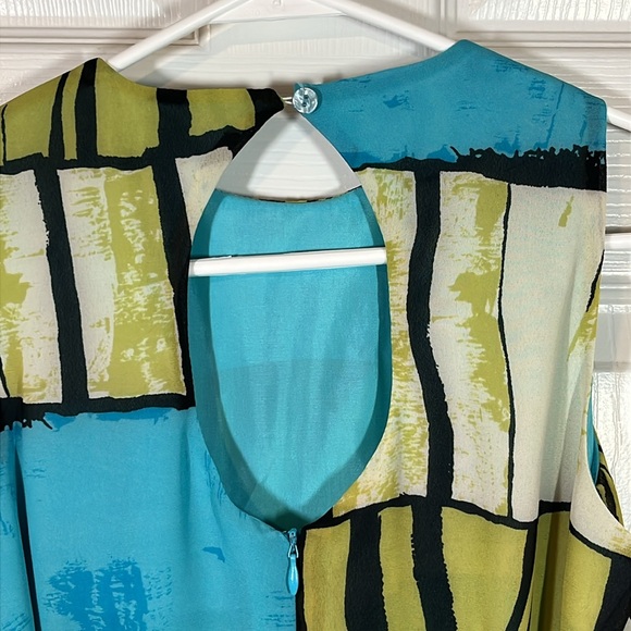 NWT Russell Kemp Petite New York Women’s 2P Sleeveless DRESS Keyhole Designer - Picture 4 of 15